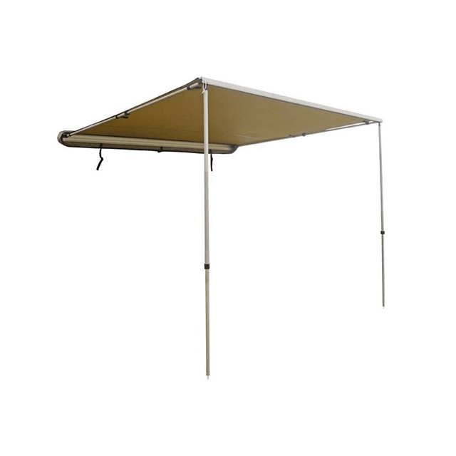 Trustmade 6 '* 6' toldo lateral para coche en la azotea, tienda de campaña extraíble, cubierta negra + interior beige